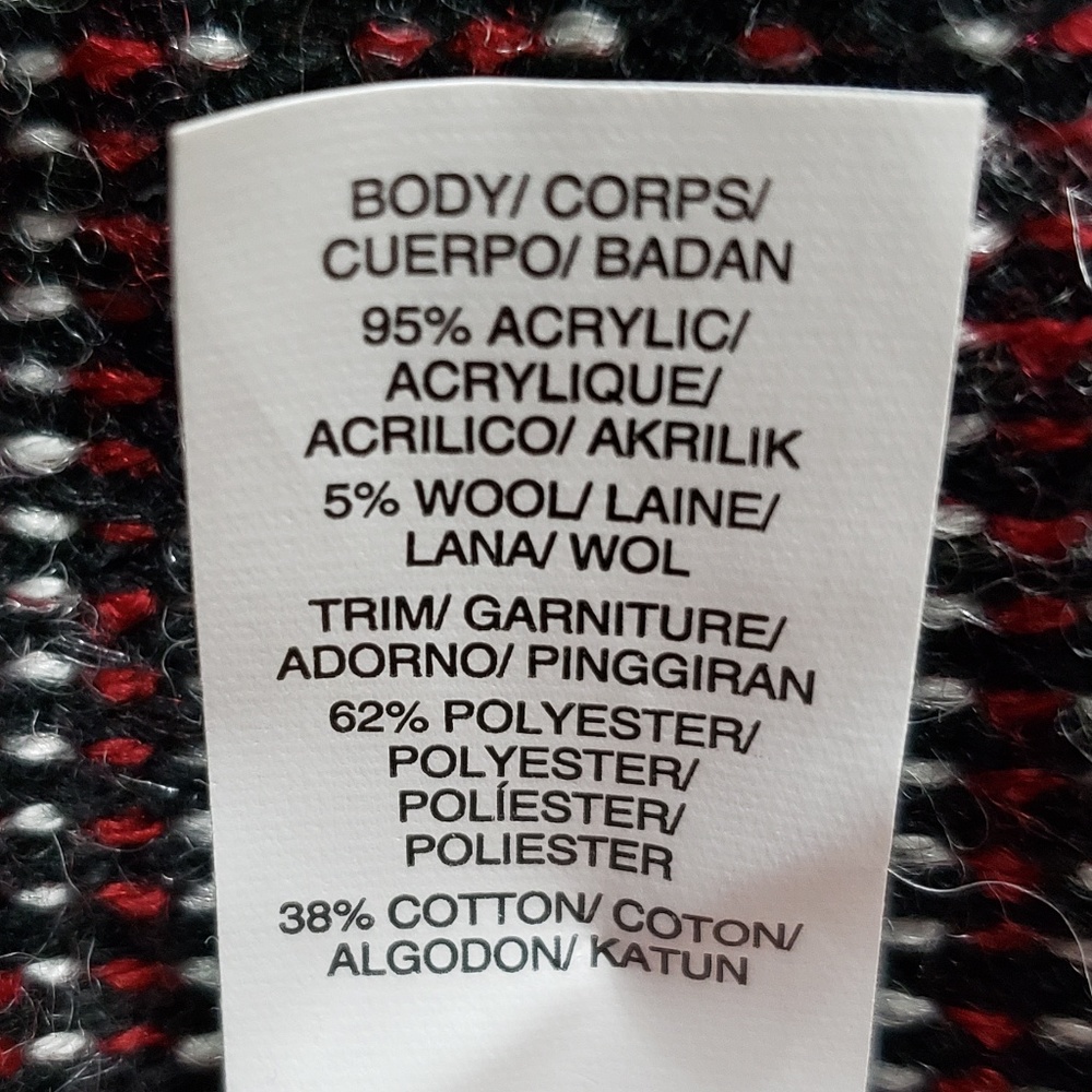 Lucky Brand Open Front Cardigan Sweater *New* Sz L - Picture 8 of 8